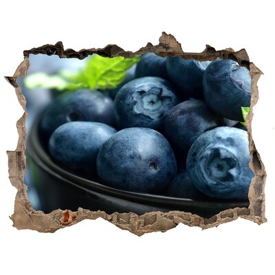 Sticker buco nel muro Mirtilli in un buco nel muro