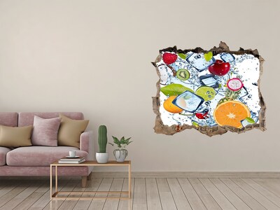 Sticker buco nel muro Cascata di ghiaccio alla frutta