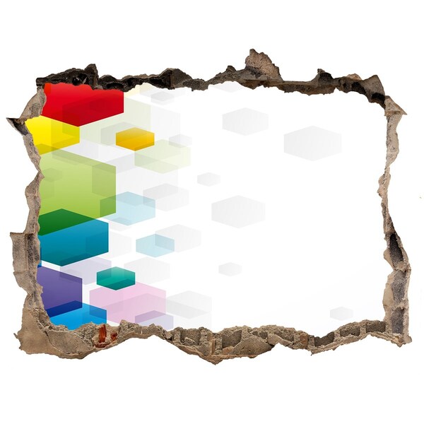 Sticker buco nel muro Astrazione moderna in concreto