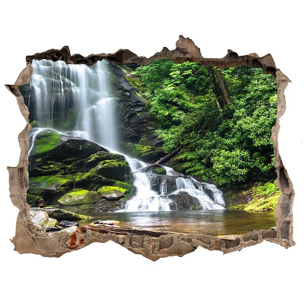 Sticker buco nel muro Cascata nella foresta