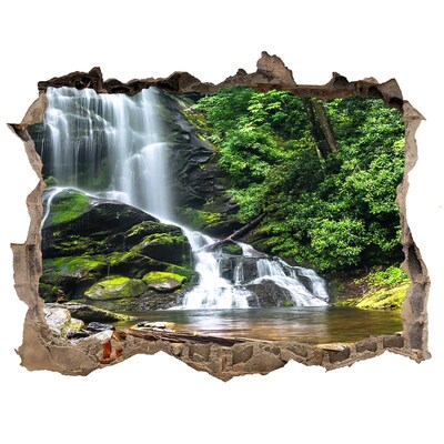 Sticker buco nel muro Cascata nella foresta