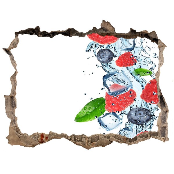 Sticker buco nel muro Cocktail di frutta con ghiaccio