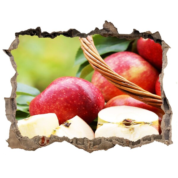 Adesivo buco nel muro Mele dolci in un cestino