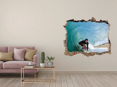 Sticker buco nel muro Surf nell'oceano