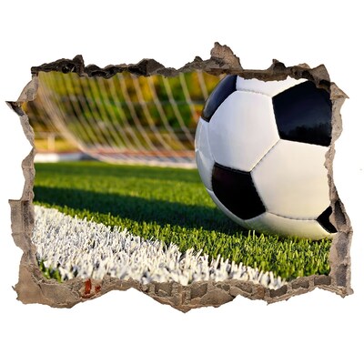 Adesivo buco nel muro Il calcio in azione