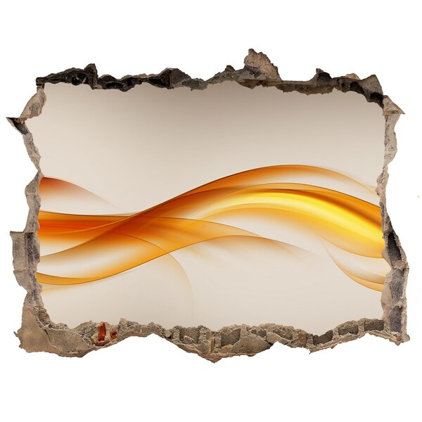 Sticker buco nel muro Un'onda di colori nel cemento