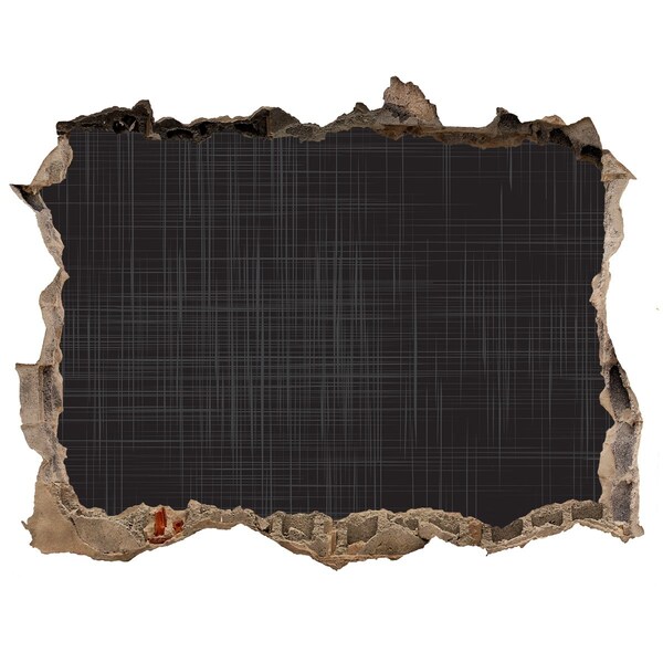 Sticker buco nel muro Un muro in rovina che si affaccia sull'oscurità