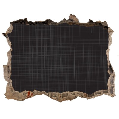 Sticker buco nel muro Un muro in rovina che si affaccia sull'oscurità