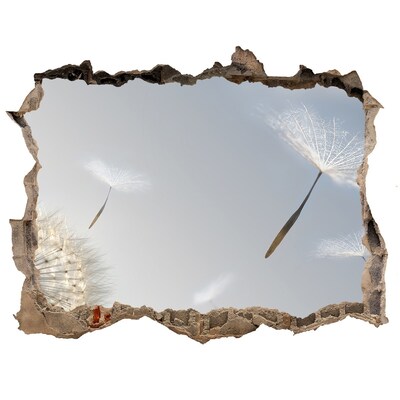 Adesivo buco nel muro Denti di leone tra le nuvole