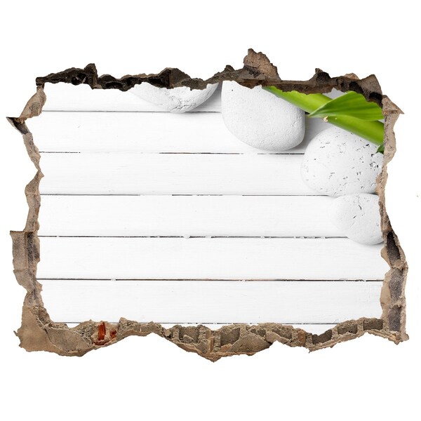 Sticker buco nel muro Un'oasi verde in cemento