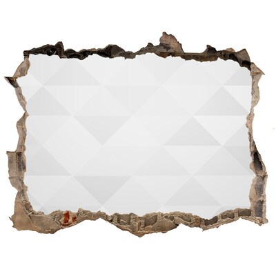 Adesivo buco nel muro Un muro in rovina che si affaccia sul vuoto