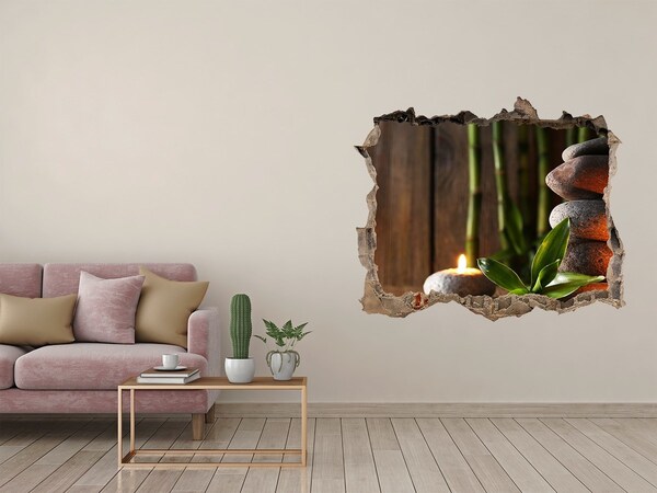 Finto buco nel muro 3D Un'oasi di pace