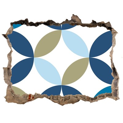 Adesivo buco nel muro Un motivo moderno sullo sfondo della parete