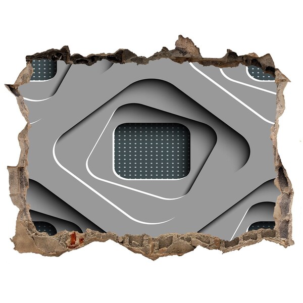 Finto buco nel muro 3D Design moderno in cemento
