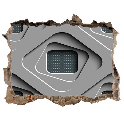 Finto buco nel muro 3D Design moderno in cemento
