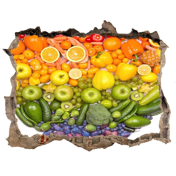 Adesivo buco nel muro Un paradiso fruttato e nascosto