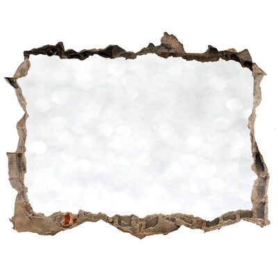 Adesivo buco nel muro Muro spezzato con effetto bokeh