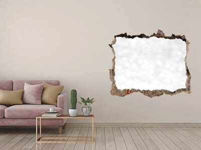 Adesivo buco nel muro Muro spezzato con effetto bokeh