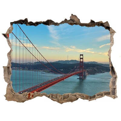 Finto buco nel muro 3D Ponte Golden Gate a San Francisco