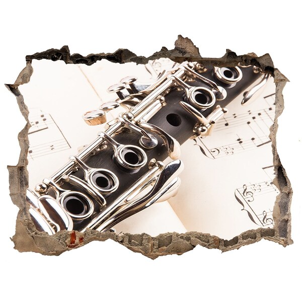 Adesivo buco nel muro Buco musicale nel muro