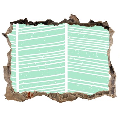 Adesivo buco nel muro Parete verde in stile scandinavo