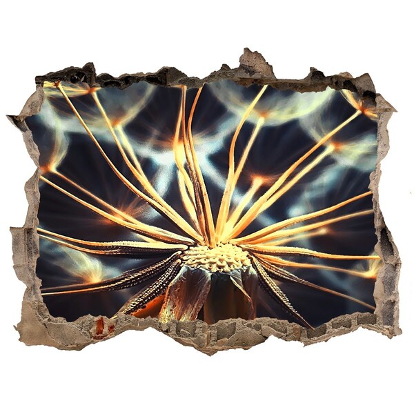 Sticker buco nel muro Fiore dal fuoco