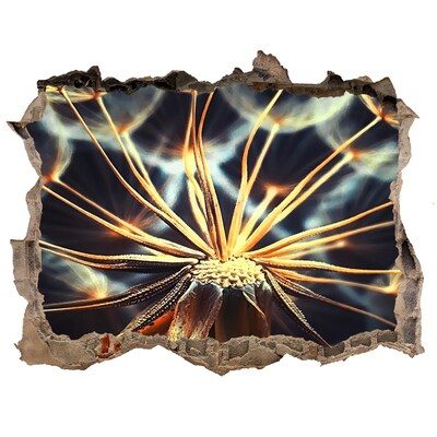 Sticker buco nel muro Fiore dal fuoco