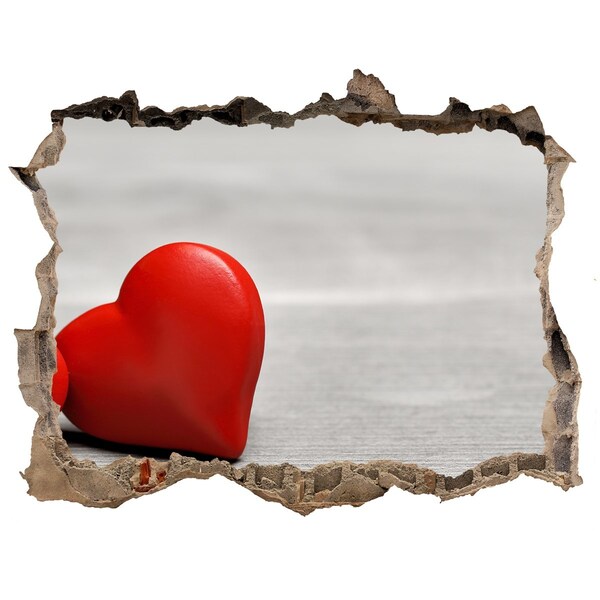 Finto buco nel muro 3D Cuore in un buco nel muro
