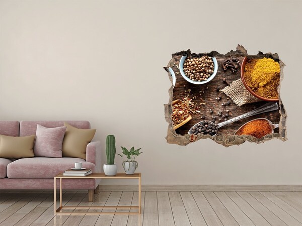 Finto buco nel muro 3D Spezie da cucina