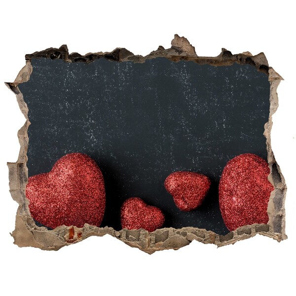 Finto buco nel muro 3D Un cuore in rovina