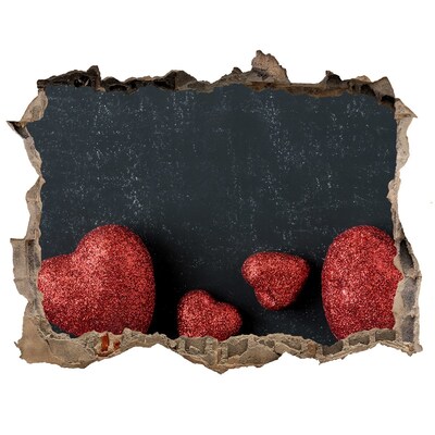 Finto buco nel muro 3D Un cuore in rovina
