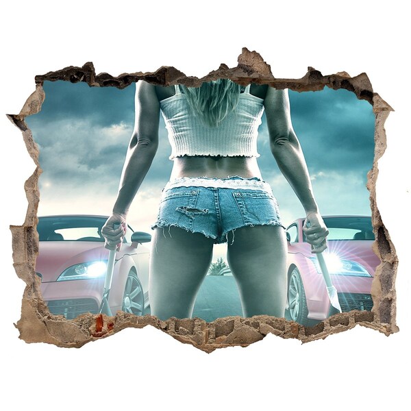 Adesivo buco nel muro Emozioni da corsa