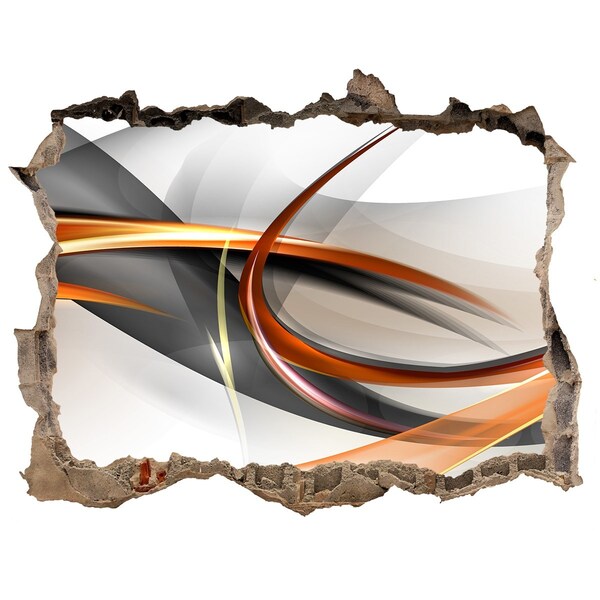 Adesivo buco nel muro Perdita di colore astratta