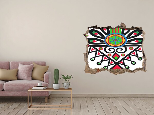 Sticker buco nel muro Motivo popolare colorato