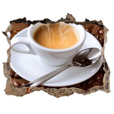 Finto buco nel muro 3D Caffè in stile industriale