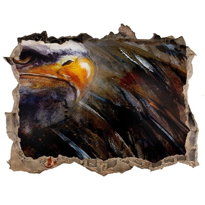 Sticker buco nel muro Aquila in un muro in rovina