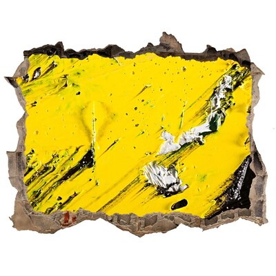 Sticker buco nel muro Buco d'oro nel cemento