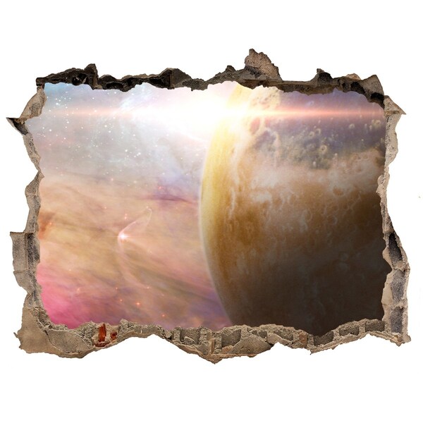 Sticker buco nel muro Avventura spaziale