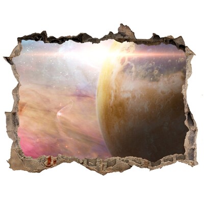 Sticker buco nel muro Avventura spaziale