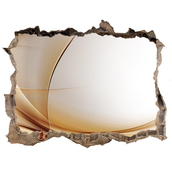 Finto buco nel muro 3D Spazio astratto dietro il muro