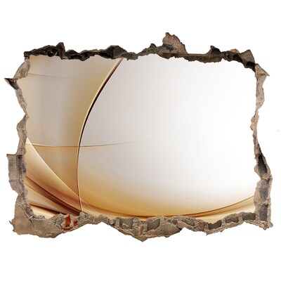 Finto buco nel muro 3D Spazio astratto dietro il muro