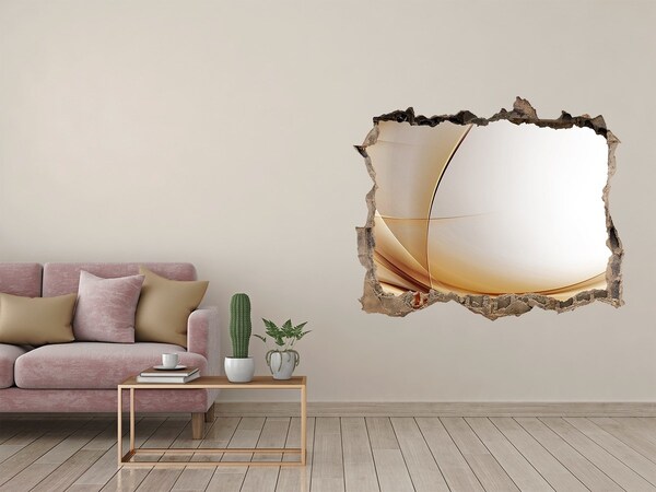 Finto buco nel muro 3D Spazio astratto dietro il muro