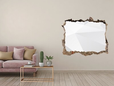 Adesivo buco nel muro Muro spezzato con riflesso di luce