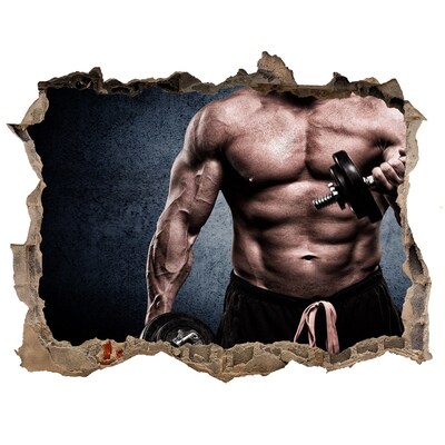 Sticker buco nel muro L'attuatore in azione