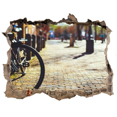 Finto buco nel muro 3D Il fascino della strada in bicicletta
