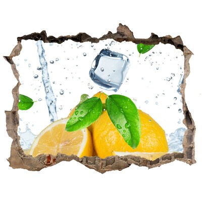 Sticker buco nel muro Rinfrescante al limone