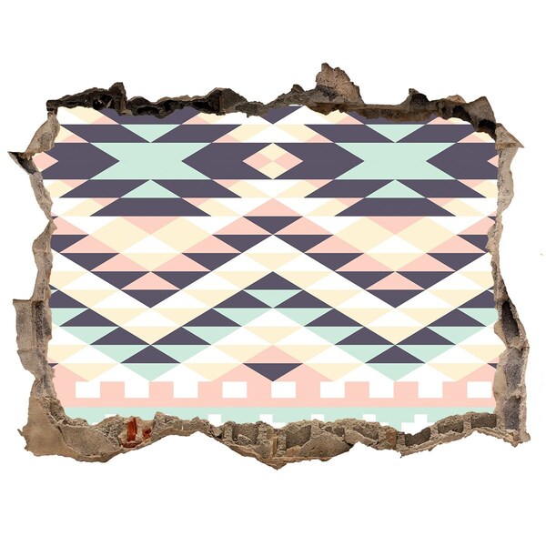 Sticker buco nel muro Geometria nel buco