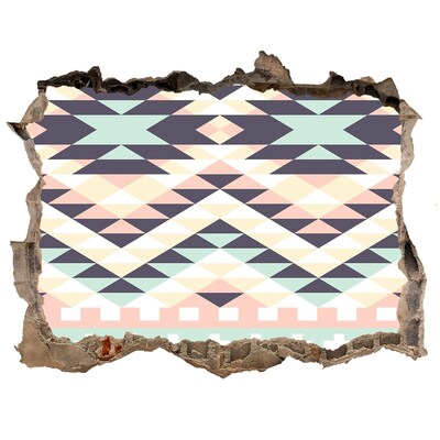 Sticker buco nel muro Geometria nel buco