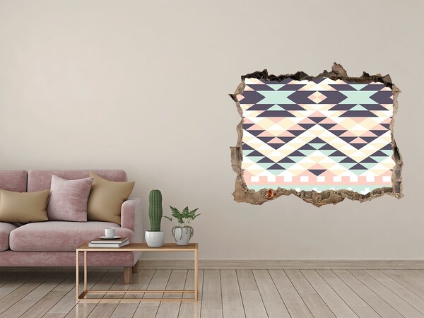 Sticker buco nel muro Geometria nel buco