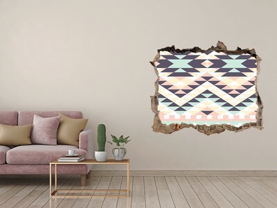 Sticker buco nel muro Geometria nel buco